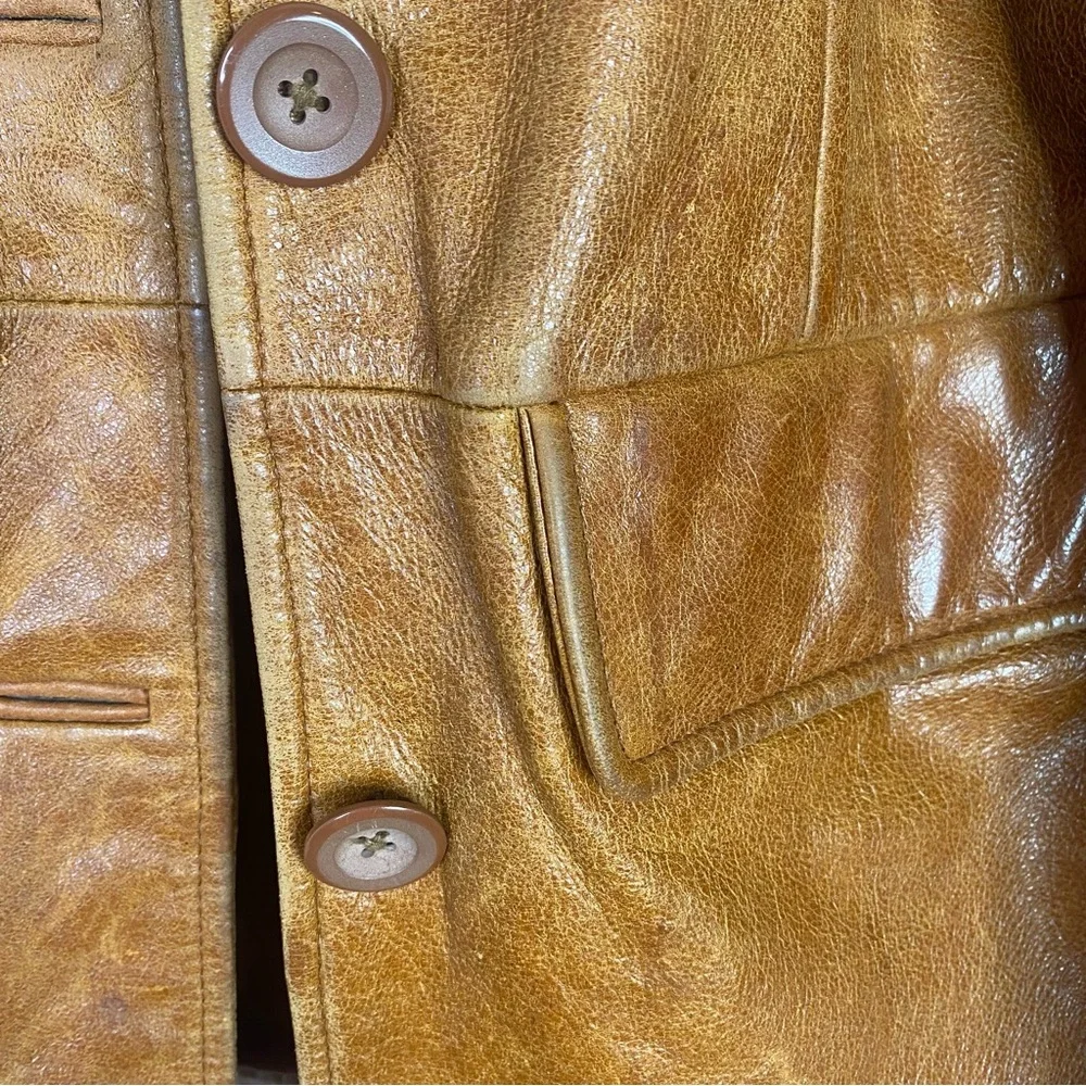 Vintage Valerie Stevens Brown 100% Leather Jacket - Picture 10 of 14